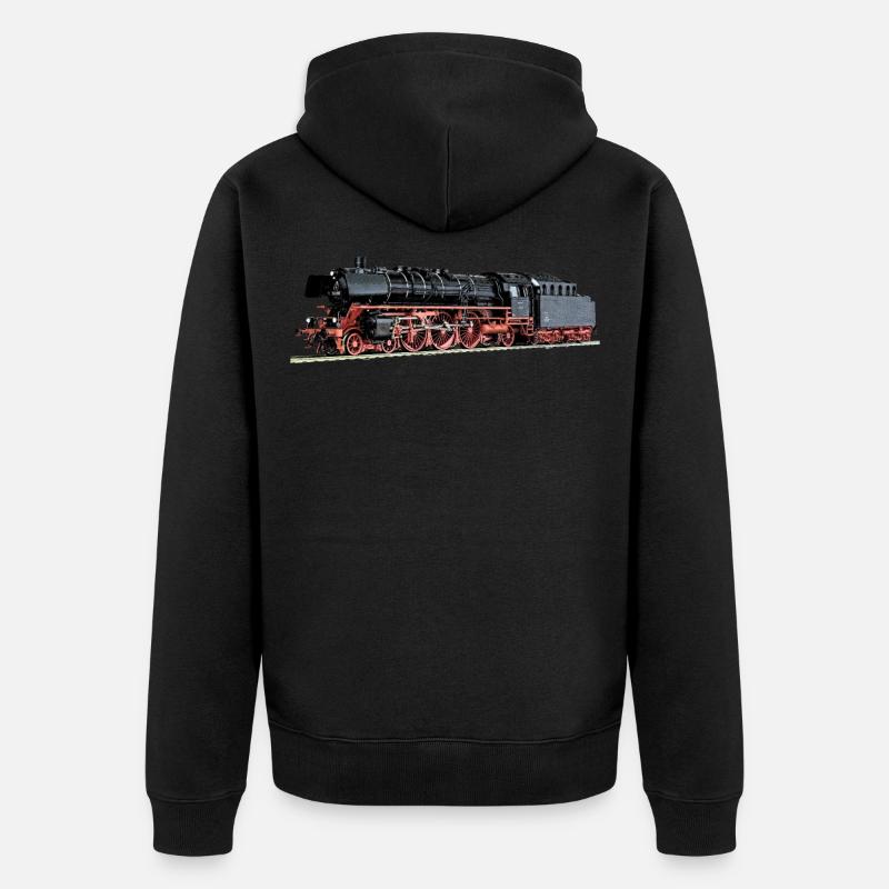Locomotive à vapeur 03.10 - Veste à capuche bio Premium Unisexe - noir