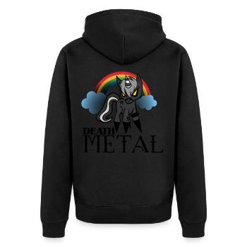 death metal - Veste à capuche bio Premium Unisexe - noir - Dos - Nico (187cm)