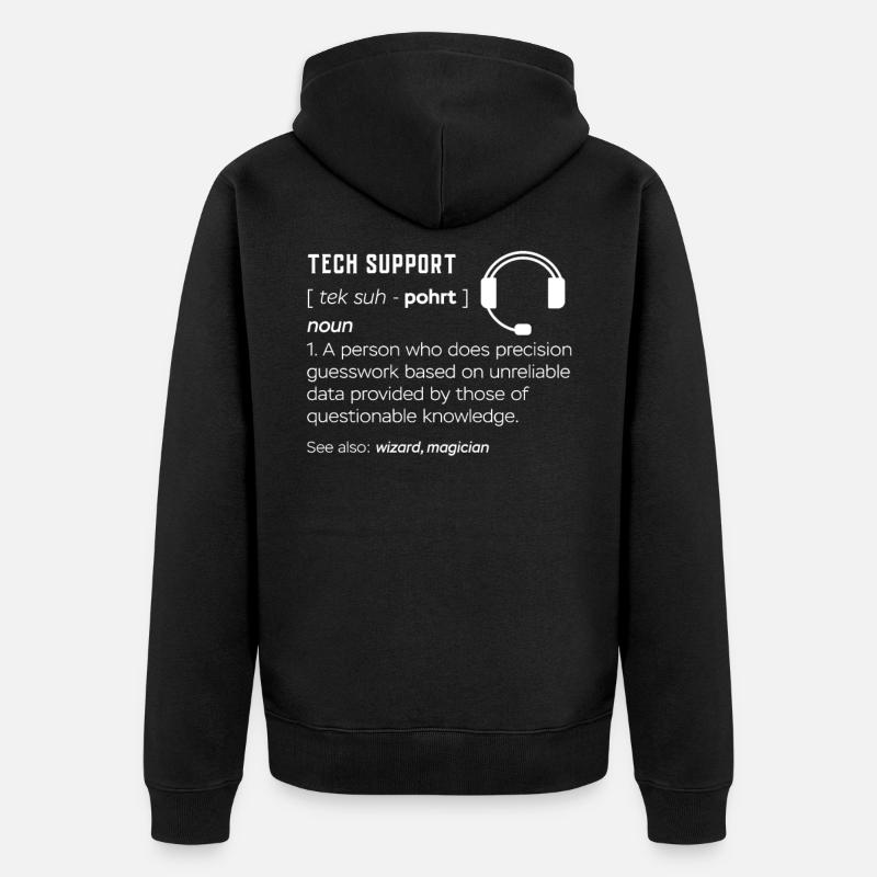 SOUTIEN TECHNIQUE - Veste à capuche bio Premium Unisexe - noir