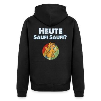 Bachelor Party Drinking Drinking Party Celebrations - Unisex Premium Organic Zip Hoodie - black - Back - Nico (187cm)