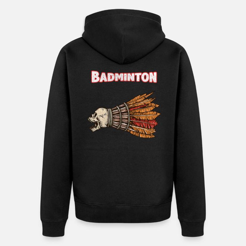 Badminton Badminton - Veste à capuche bio Premium Unisexe - noir