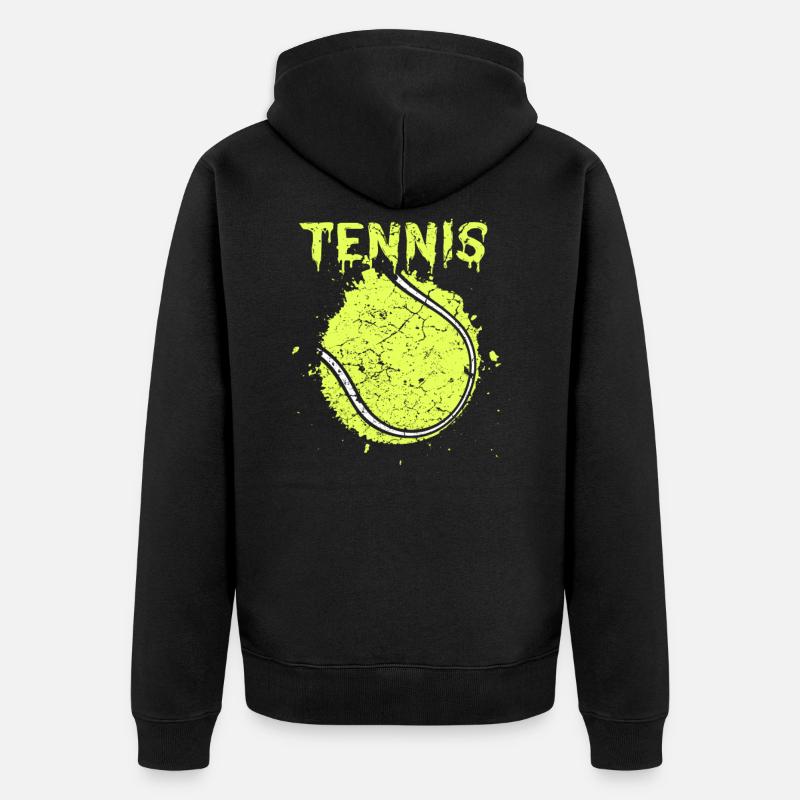 balle de tennis - Veste à capuche bio Premium Unisexe - noir