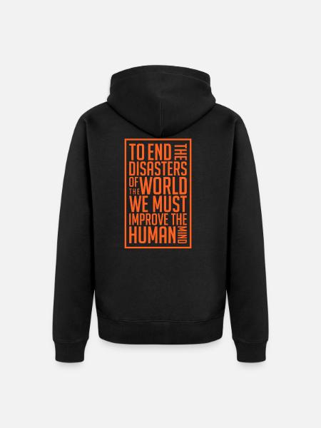 Master of Disaster Nature Saying Cool Gift - Unisex Premium Organic Zip Hoodie - black