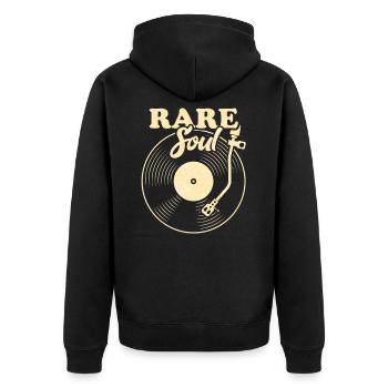 Musique soul jazz - Veste à capuche bio Premium Unisexe - noir - Dos - Nico (187cm)