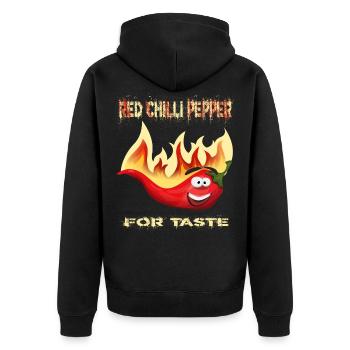 Red Chilli Pepper - Veste à capuche bio Premium Unisexe - noir - Dos - Nico (187cm)