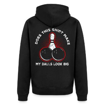 bowling - Veste à capuche bio Premium Unisexe - noir - Dos - Nico (187cm)