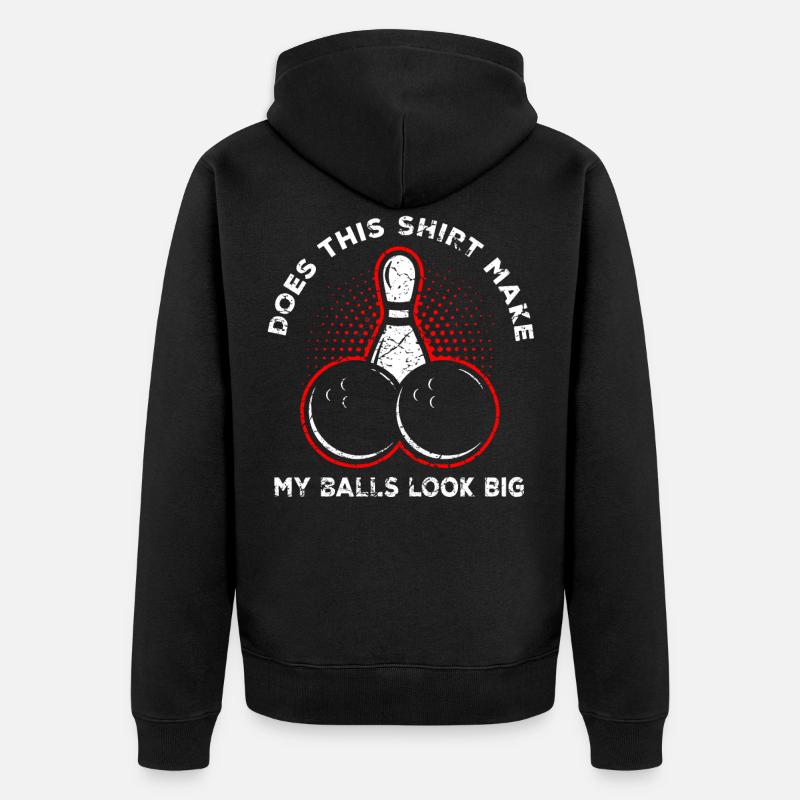 bowling - Veste à capuche bio Premium Unisexe - noir