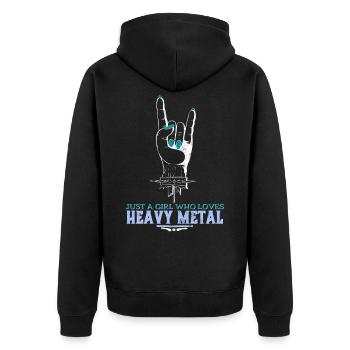 Heavy Metal - Veste à capuche bio Premium Unisexe - noir - Dos - Nico (187cm)