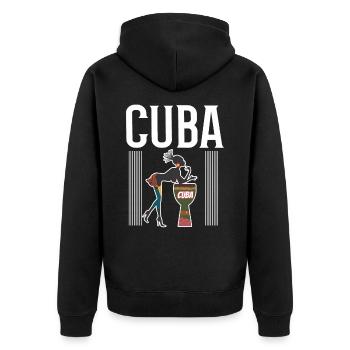 Cuba Cuba - Veste à capuche bio Premium Unisexe - noir - Dos - Nico (187cm)