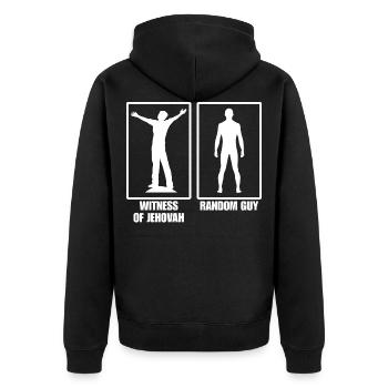 Témoins La foi de Jéhovah Cadeau cool - Veste à capuche bio Premium Unisexe - noir - Dos - Nico (187cm)