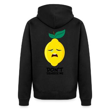 citron pleurant | citron pleurant - Veste à capuche bio Premium Unisexe - noir - Dos - Nico (187cm)