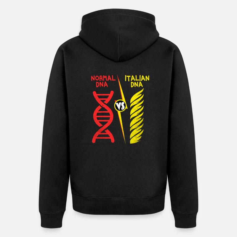 Pasta - Unisex Premium Bio Zip Hoodie - Schwarz
