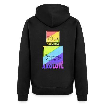 Axolotl - Veste à capuche bio Premium Unisexe - noir - Dos - Nico (187cm)