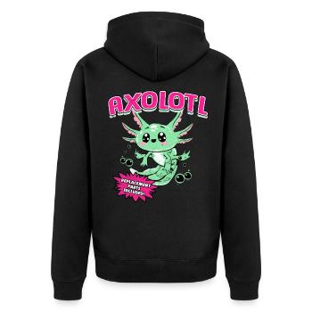 Axolotl - Veste à capuche bio Premium Unisexe - noir - Dos - Nico (187cm)