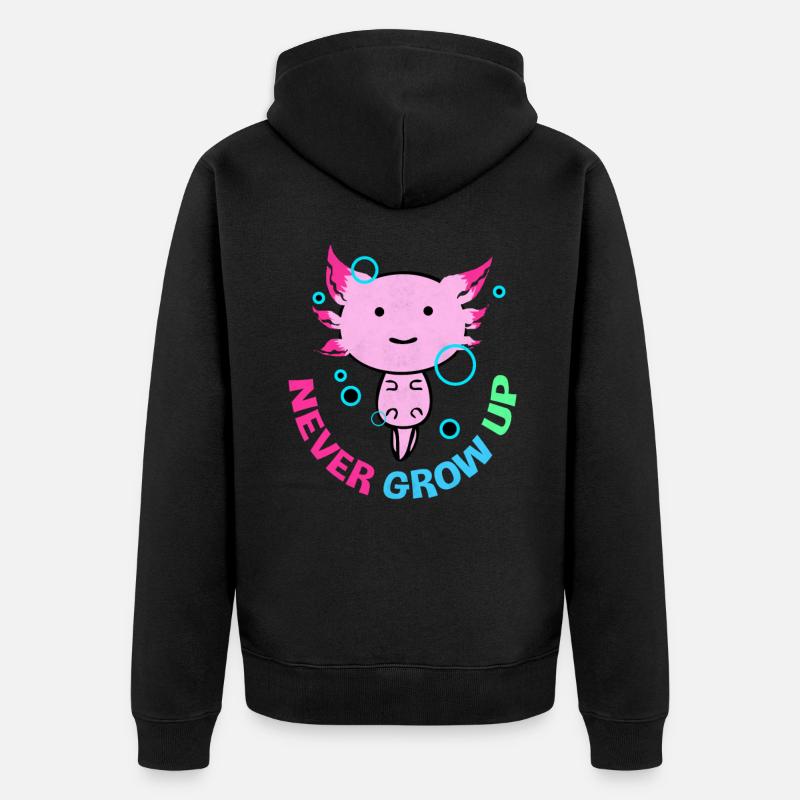 Axolotl - Veste à capuche bio Premium Unisexe - noir