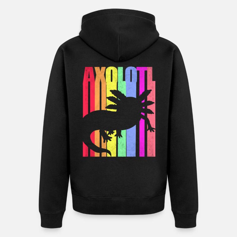 Axolotl - Veste à capuche bio Premium Unisexe - noir