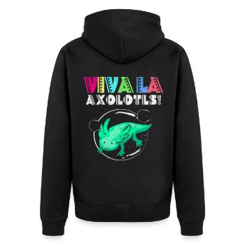 Axolotl - Veste à capuche bio Premium Unisexe - noir - Dos - Nico (187cm)