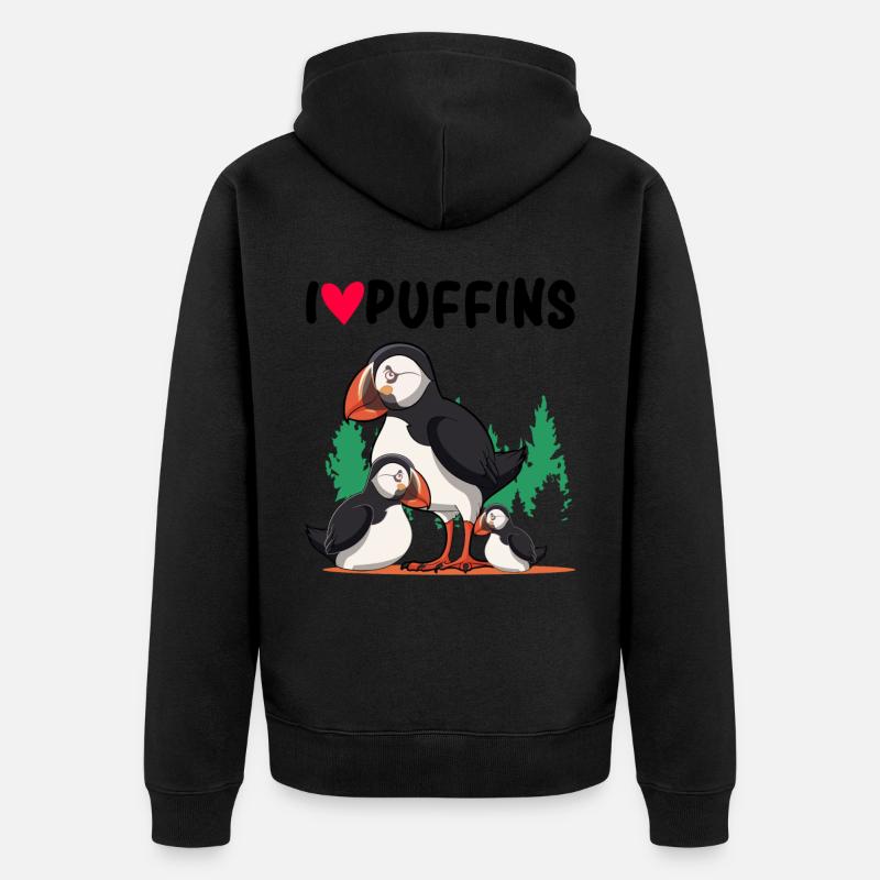 Plongeurs de perroquets - Veste à capuche bio Premium Unisexe - noir