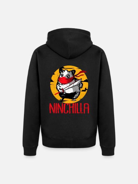 Chinchilla - Veste à capuche bio Premium Unisexe - noir