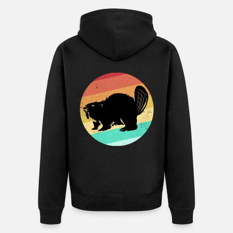 Biber - Veste à capuche bio Premium Unisexe - noir