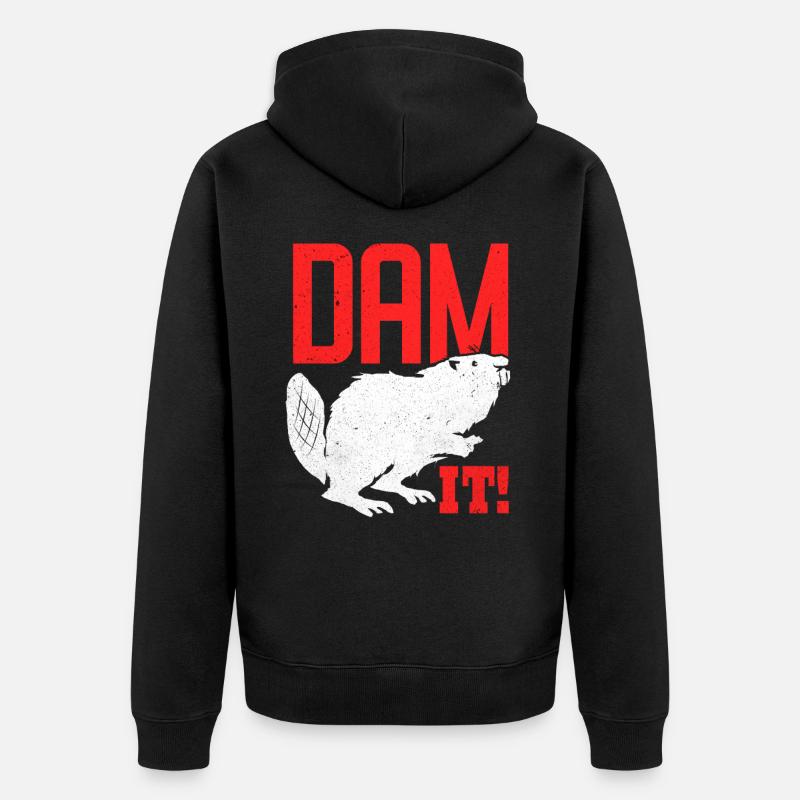 Biber - Veste à capuche bio Premium Unisexe - noir