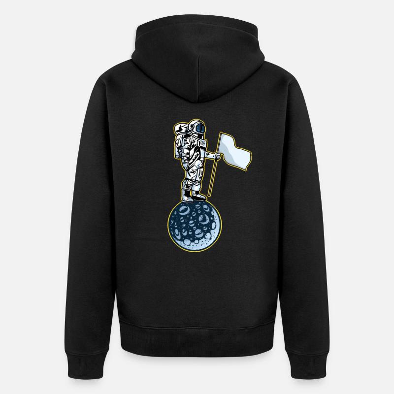 astronaute - Veste à capuche bio Premium Unisexe - noir