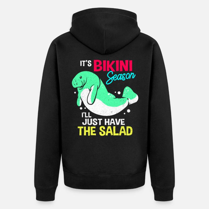Vaches de mer - Veste à capuche bio Premium Unisexe - noir