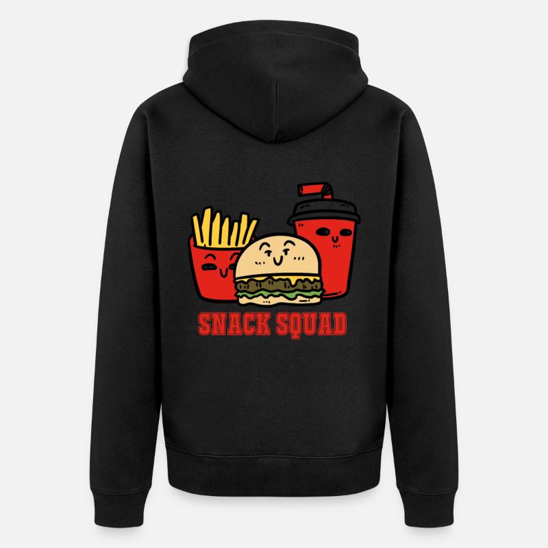Snack Squad - Veste à capuche bio Premium Unisexe - noir