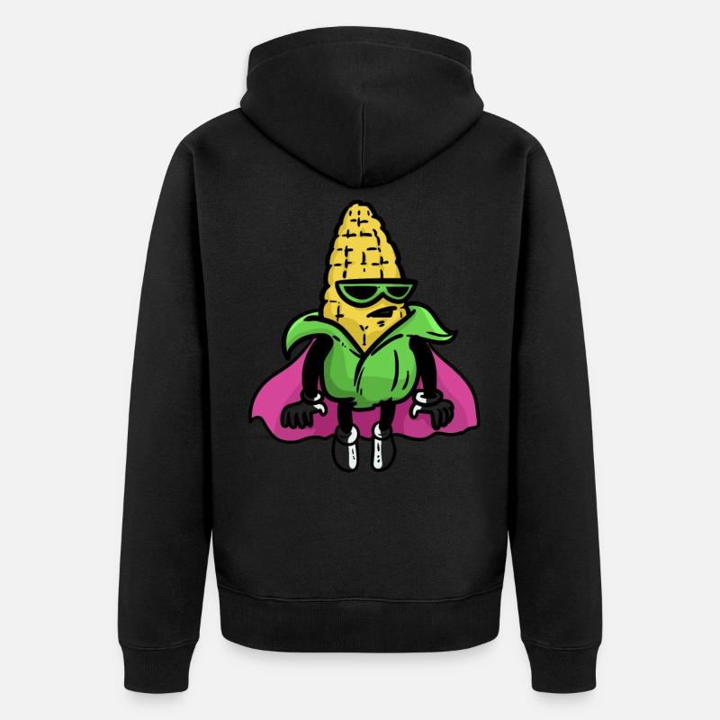Capitaine Kernel - Veste à capuche bio Premium Unisexe - noir