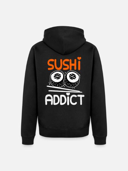 Sushi - Unisex Premium Bio Zip Hoodie - Schwarz