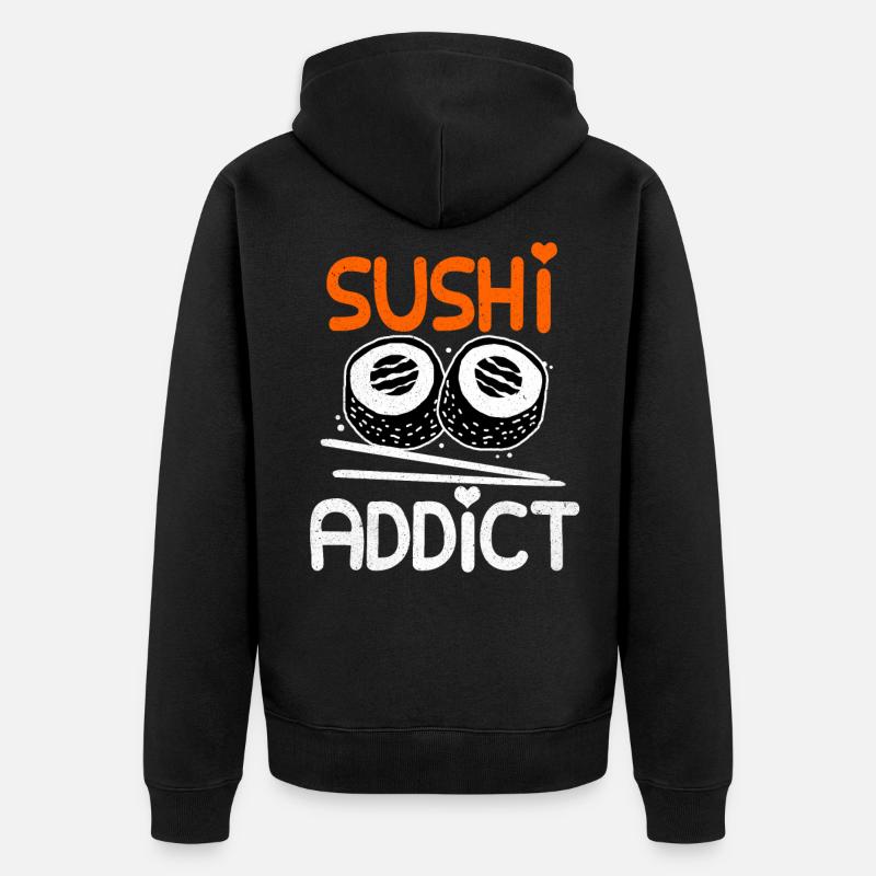 Sushi - Veste à capuche bio Premium Unisexe - noir
