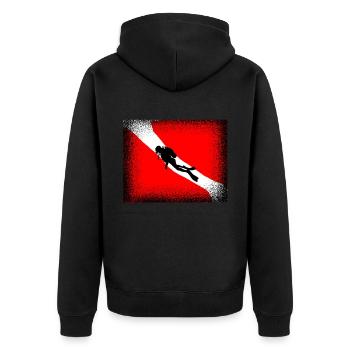 Plongeur Cadeau Drôle Diving Plongée Sport Mer - Veste à capuche bio Premium Unisexe - noir - Dos - Nico (187cm)