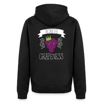 Fruits Raisins Rengaine Cadeau amusant - Veste à capuche bio Premium Unisexe - noir - Dos - Nico (187cm)