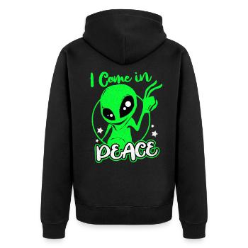 Aliens - Veste à capuche bio Premium Unisexe - noir - Dos - Nico (187cm)