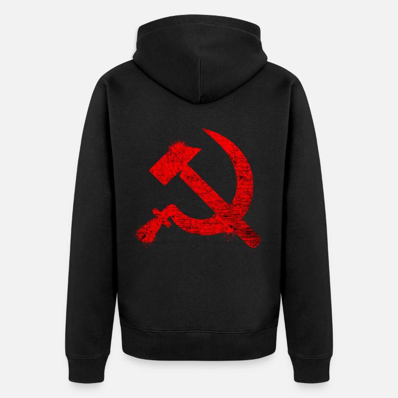 Communisme - Veste à capuche bio Premium Unisexe - noir