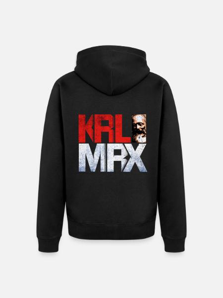 Communism - Unisex Premium Organic Zip Hoodie - black