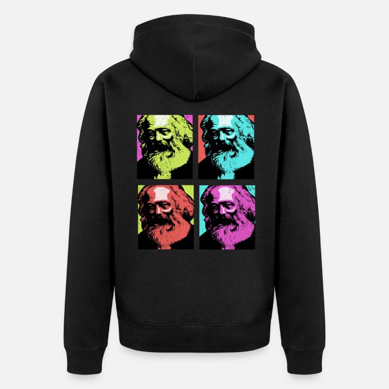 Communisme - Veste à capuche bio Premium Unisexe - noir