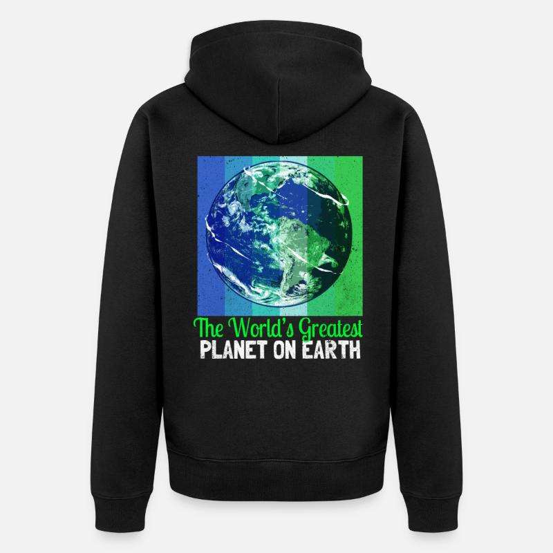 Jour de la Terre - Veste à capuche bio Premium Unisexe - noir