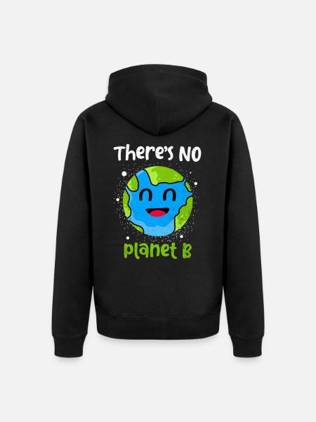 Earth Day - Unisex Premium Organic Zip Hoodie - black