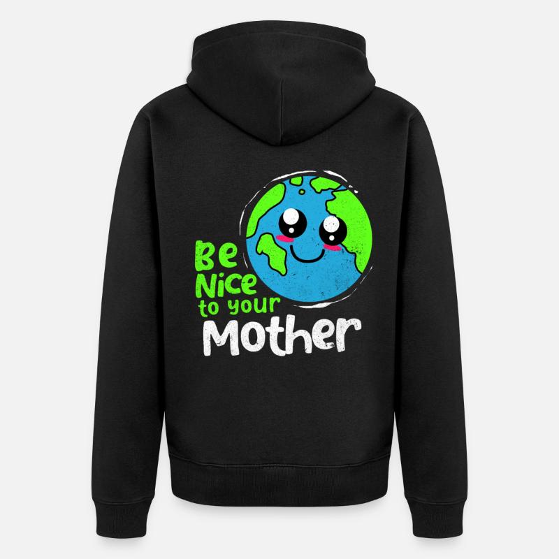 Jour de la Terre - Veste à capuche bio Premium Unisexe - noir