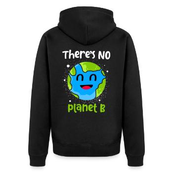 Changement climatique Earth Day Protection de l’environnement Bio Terre - Veste à capuche bio Premium Unisexe - noir - Dos - Nico (187cm)