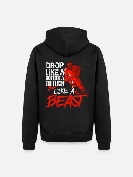 Ice hockey - Unisex Premium Organic Zip Hoodie - black