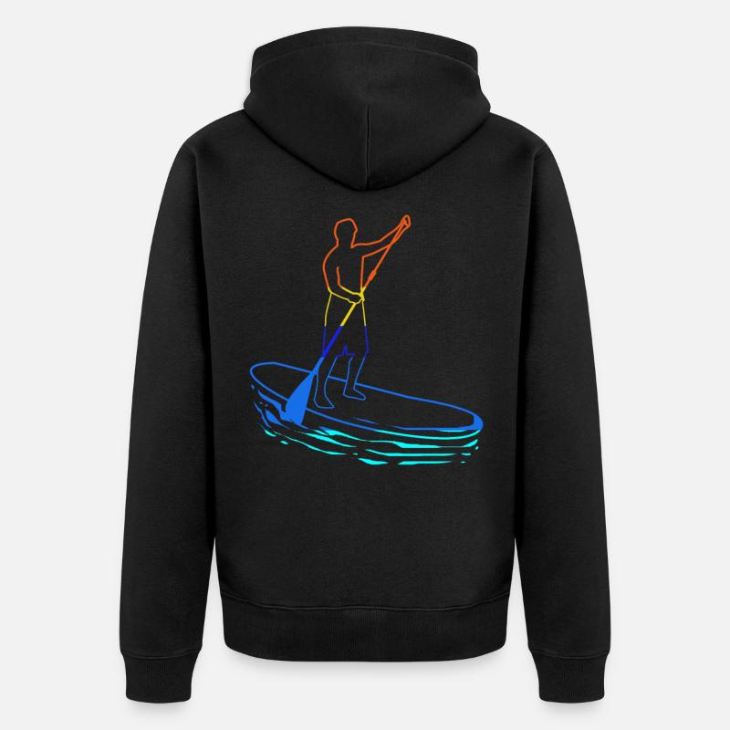 Paddling Sup Paddle - Veste à capuche bio Premium Unisexe - noir