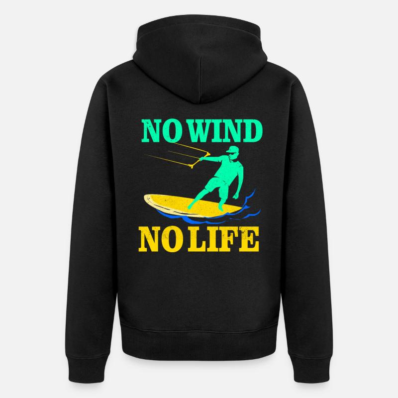 Kiteboard - Veste à capuche bio Premium Unisexe - noir