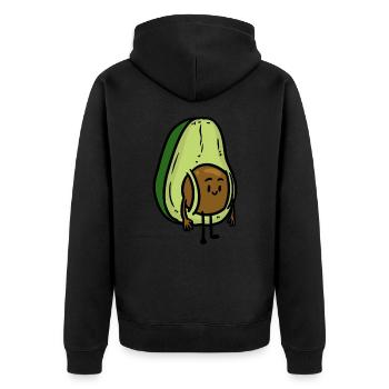 Avocat voyageur - Veste à capuche bio Premium Unisexe - noir - Dos - Nico (187cm)