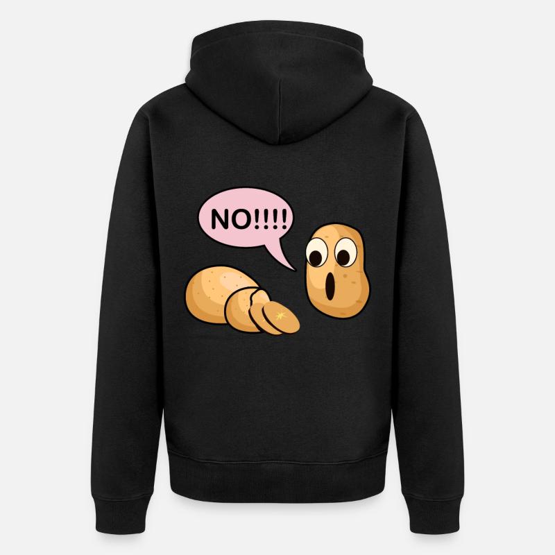 Pomme de terre choc - Veste à capuche bio Premium Unisexe - noir
