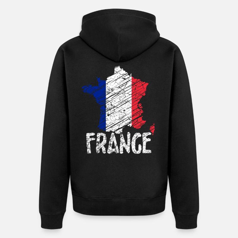 France Paris - Veste à capuche bio Premium Unisexe - noir