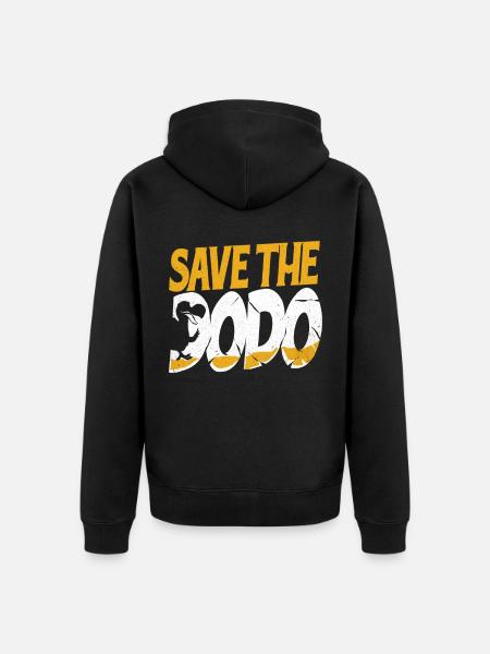Dodo - Unisex Premium Organic Zip Hoodie - black