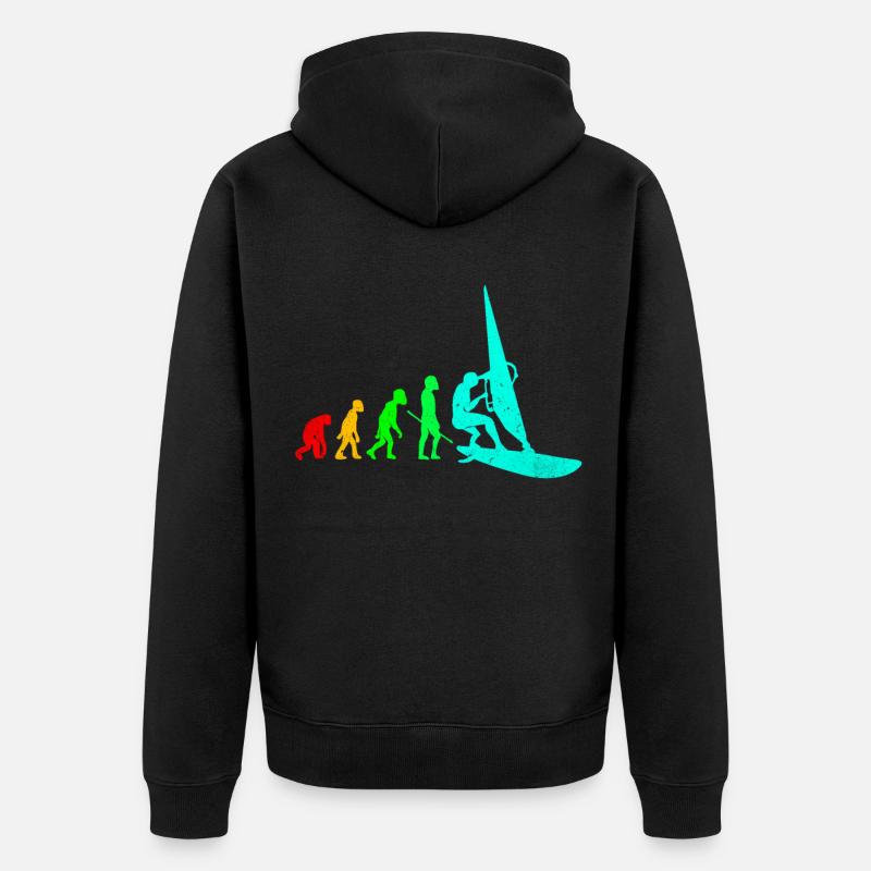 Planche à voile - Veste à capuche bio Premium Unisexe - noir