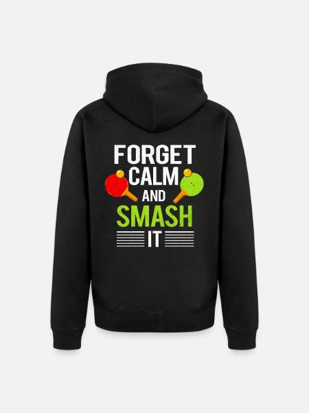 Table tennis - Unisex Premium Organic Zip Hoodie - black
